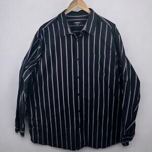 Claiborne Button‎ Up Shirt Size 3XLT Office Business Professional Style